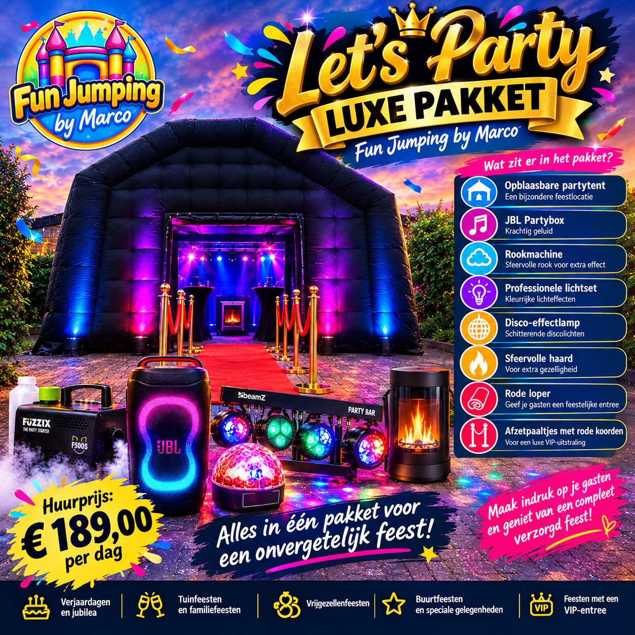 Let’s Party luxe Pakket